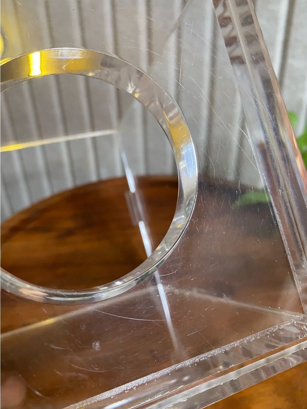 VTG Luxury Heavy Lucite Tissue Box Cover – Thick Clear Acrylic Cube Modern MOD